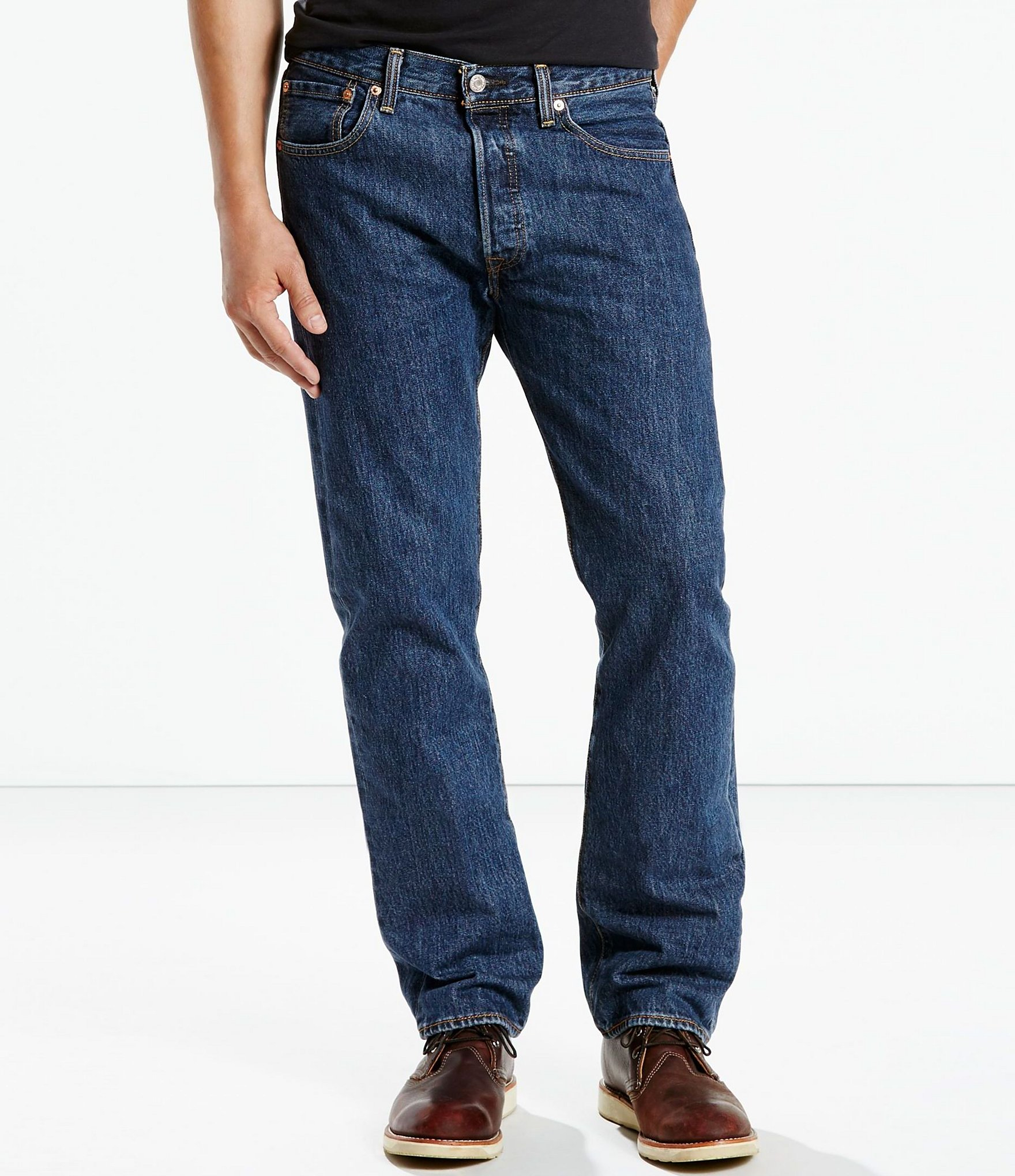 Levis long jeans Jeans for Days. It doesn't matter what style of jeans you like best; you'll find them here. Skinny jeans are still going strong in the world of trending fashion. Stonewashed, white, black, distressed—pick your poison. Relaxed fit and boot cut jeans abound. Cool off in denim shorts in various lengths or capris that give off a carefree, preppy vibe.